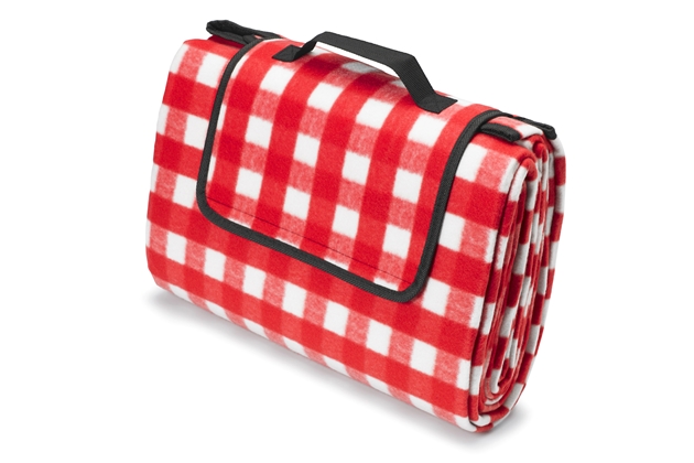Classic Red & White Gingham Picnic Blanket - Large (200cm x 200cm)